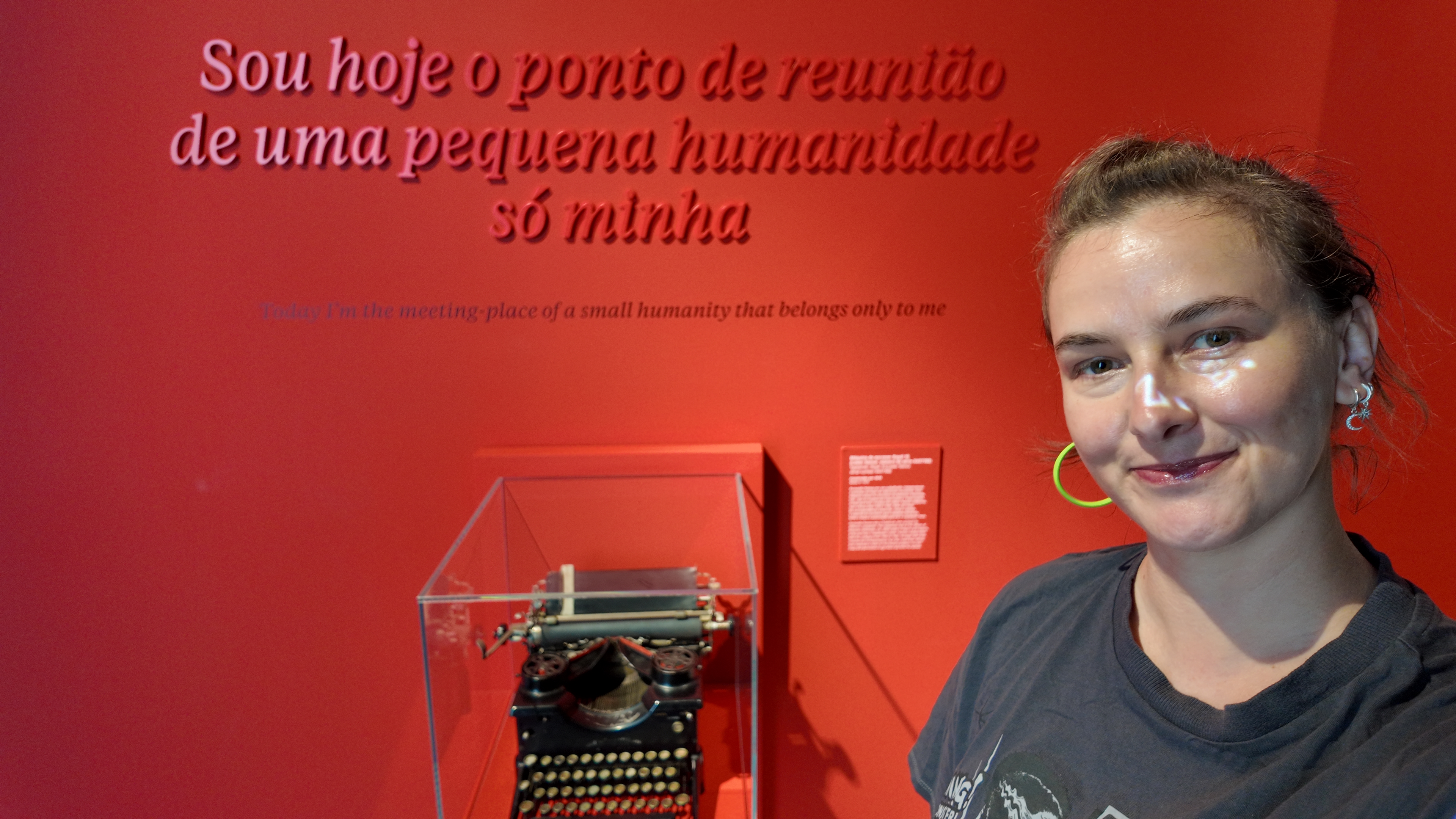 Fernanda Desimon at the Fernando Pessoa Museum, Lisbon